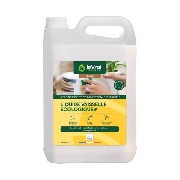 LE VRAI PRO MAISON - Liquide vaisselle écologique 5L