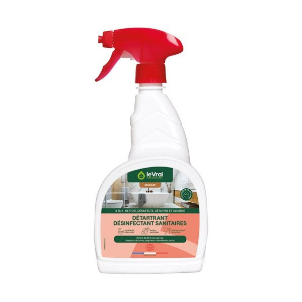 LE VRAI PRO MAISON - Détartrant désinfectant sanitaires 750ml