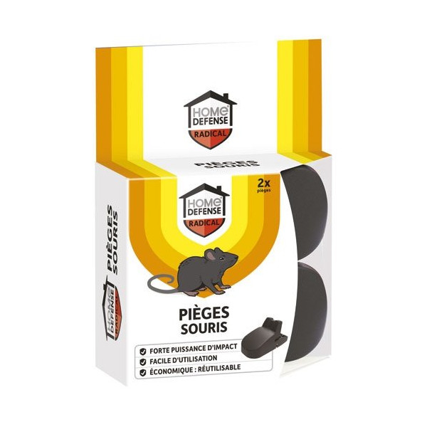 HOME DEFENSE - Piège crocodile pour souris set de 2