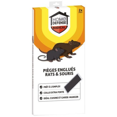 Pièges rats et souris englués x2