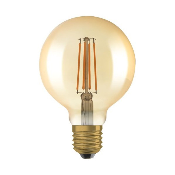 OSRAM - 1906 globe 95mm clair filament variable or 6.5w e27 chaud b