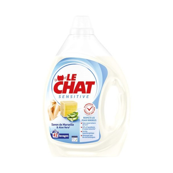 LE CHAT - Le chat sensitive aloe vera 1.89 L, 42 lavages