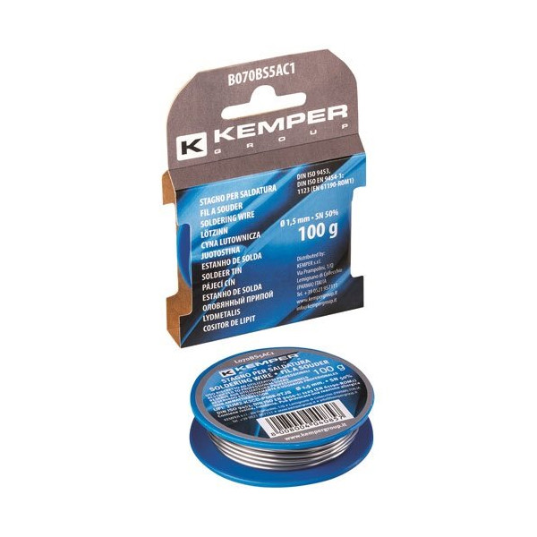 KEMPER - Bobine de fil d'étain Ø15mm 100g