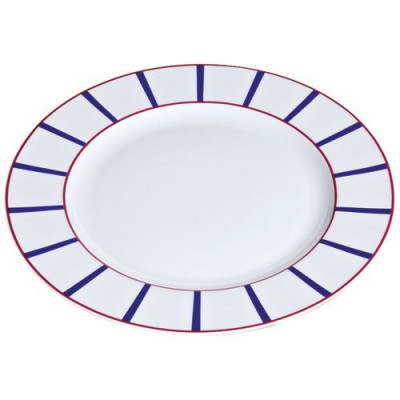 Plat rond 32 cm - Basque Bleu