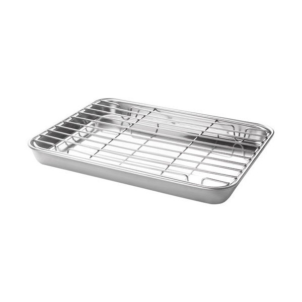 LACOR - Plat à four 21.5 x 15 2 x cm avec grille