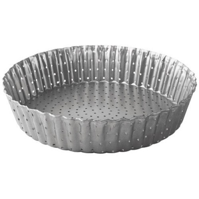 Moule à tarte haut cannelé perforé 28 cm - Delize