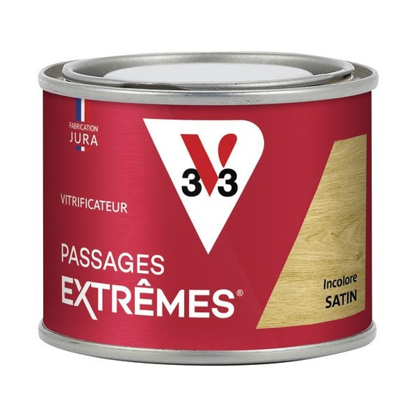 V33 - Vitrificateur passages extrêmes incolore satin 125 ml