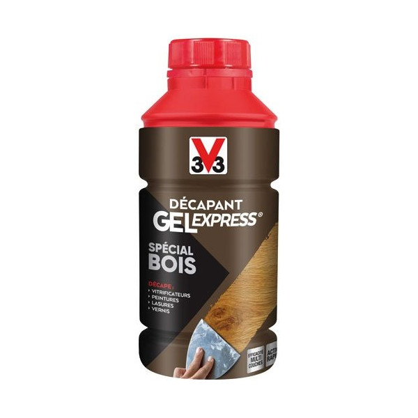 V33 - Décapant gel express bois 0.5 L