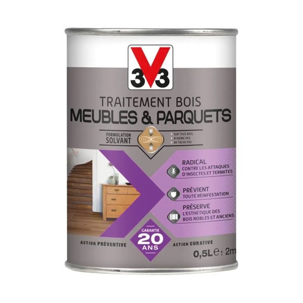 V33 - Traitement meubles parquets 0.5 l