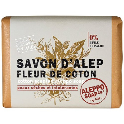 Savon alep fleur de coton 100 g