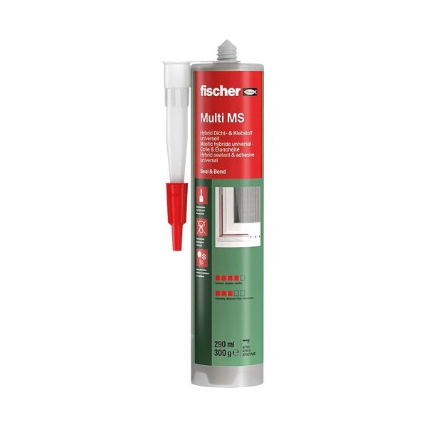 FISCHER - Mastic colle multi-usage ms blanc 290 ml