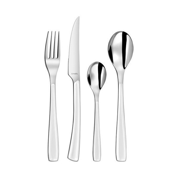 AMEFA - Ménagère 24 pièces Blanche - Alizé