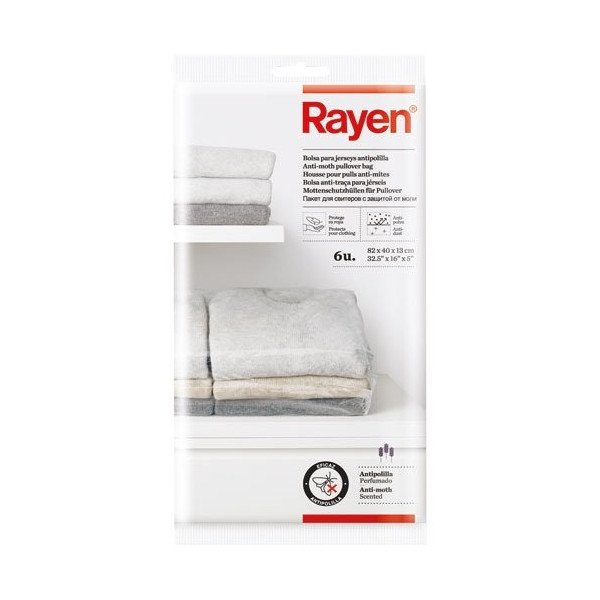 RAYEN - Housse pour pull antimites x 6