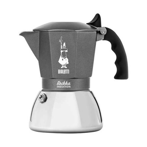 BIALETTI - Cafetière italienne 4 tasses - Brikka Induction