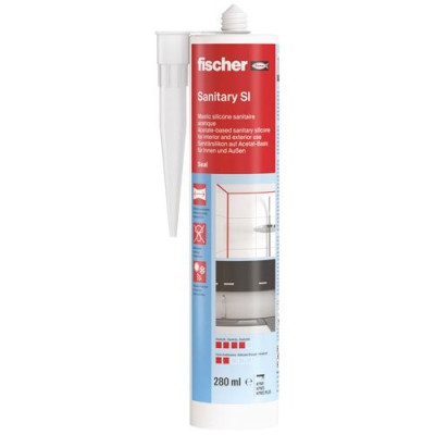 Mastic silicone sanitaire translucide 280ml