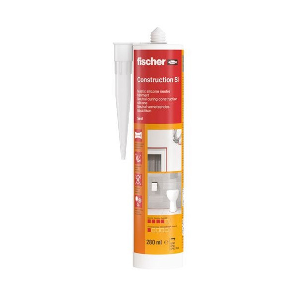 FISCHER - Mastic silicone batiment translucide 280 ml
