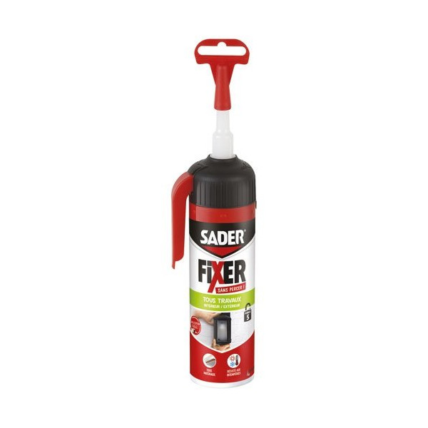 SADER - Sader fixer sans percer tous travaux blanc gachette 150 g