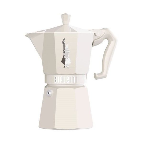 BIALETTI - Cafetière italienne 6 tasses Crème - Moka Exclusive