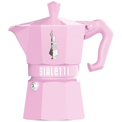 Cafetière italienne 3 tasses Rose Pastel - Moka Exclusive