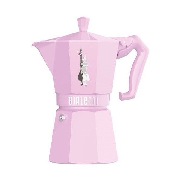 BIALETTI - Cafetière italienne 6 tasses Rose Pastel - Moka Exclusive