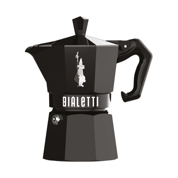 BIALETTI - Cafetière italienne 3 tasses Noire - Moka Exclusive