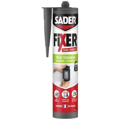 Fixer Sans Percer Tous Travaux Blanc Cartouche 445g