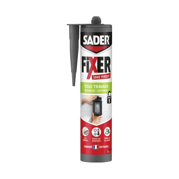 SADER - Sader fixer sans percertous travaux blanc cartouche 445 g