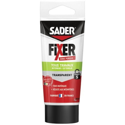 Fixer Sans Percer Tous Travaux Transparent Tube 50g