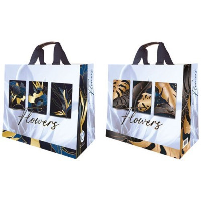 sac cabas pp tisse fleurs