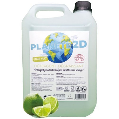 Détergent multi usage planète 2D citron Ecocert 5 L