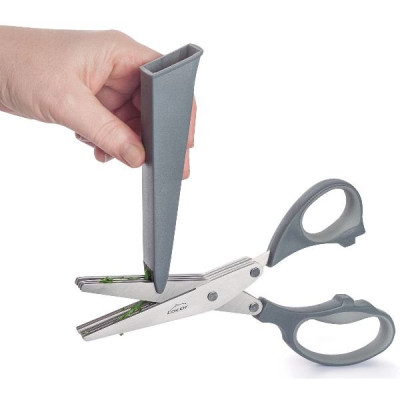 CISEAUX HERBES 5 LAMES+PEIGNE NETTOYAG (Vendu par 6)