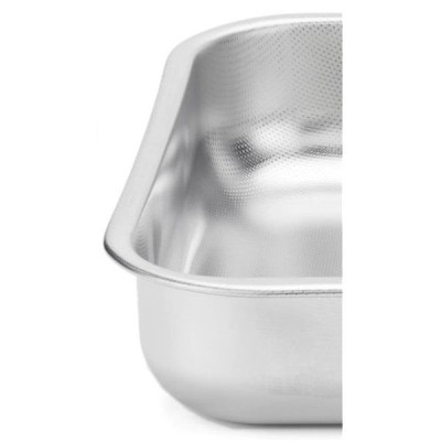 PLAT FOUR HAUT 25X19 INOX ANTI-ADH