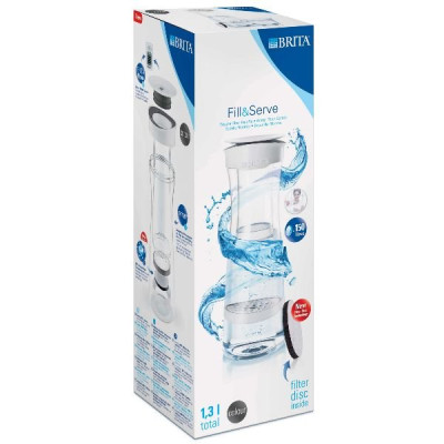 BOUTEILLE FILTRANTE + 1 DISQUE FILTRANT - FILL&SERVE GRAPH-1020115 - Gris