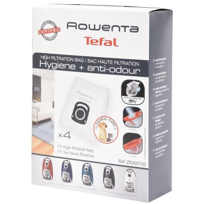 SAC POUR ASPIRATEUR ROWENTA - BOITE DE 4 - ZR200720
