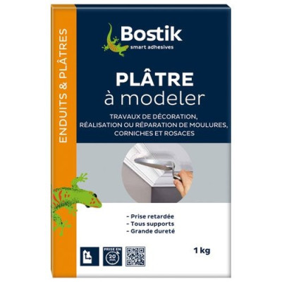 PLATRE A MODELER 1KG BOSTIK (Vendu par 1)