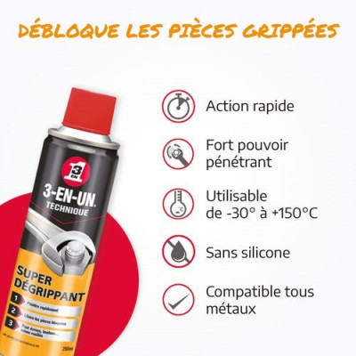 SUPER DEGRIPPANT 3 EN 1 BBE 250ML (Vendu par 1)