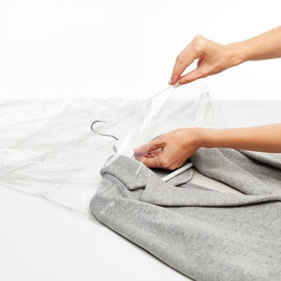 HOUSSE VETEMENT 65X150CM X3 TRANS.6047 (Vendu par 1)