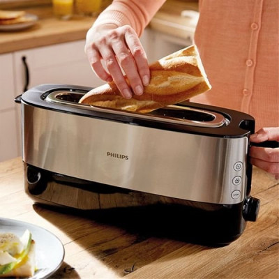 GRILLE PAIN 1030W NOIR INOX (Vendu par 6)