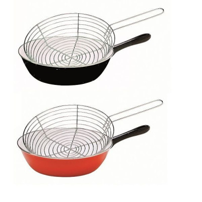 POELE FRITURE D.26 COUL.ASSORT.