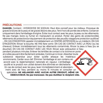 DEBOUCHEUR GEL SOUDE 1L      5542 (Vendu par 1)