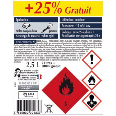 HUILE PROTECTRICE BOIS EXTE.TECK 2L (Vendu par 1)