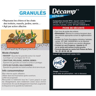 REPULSIF CHIEN CHAT GRANULES 400G CREA (Vendu par 1)