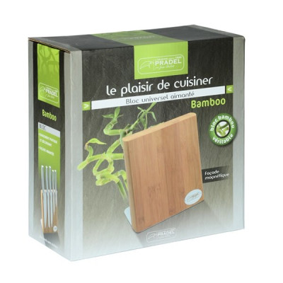 BLOC COUTEAUX UNIVERSEL BAMBOU (Vendu par 6)