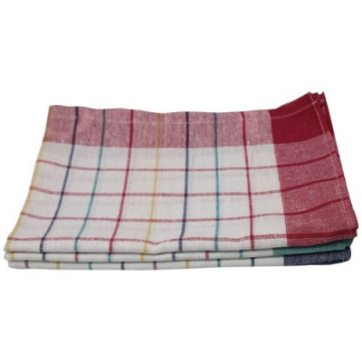 TORCHONS VICTORIA X3 2-ROUGE 1-GRIS