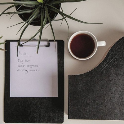 ADHESIF DECO CUIR NOIR 2MX45CM