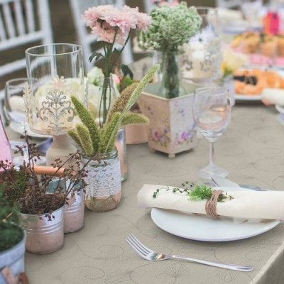 NAPPE RDE MONTECARLO JOLIC CREME 150CM