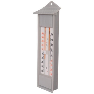 THERMOMETRE MINI MAXI GRIS 23CM (Vendu par 1)