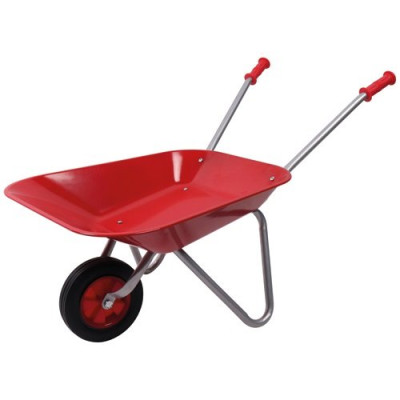 BROUETTE ENFANT METALLIQUE ROUGE (Vendu par 1)