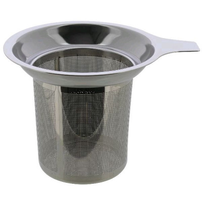 TISANIERE 475 ML BLANC COUVERCLE BOIS