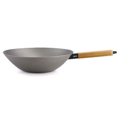 POELE WOK 24CM NOMAD ACIER CARBONE